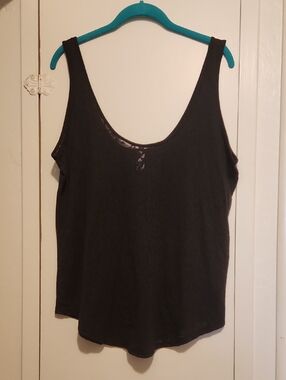 🔥Victoria's Secret Black Scoop Neck Tank Top